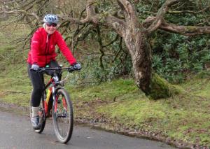 Sue on Drakes' Trail
