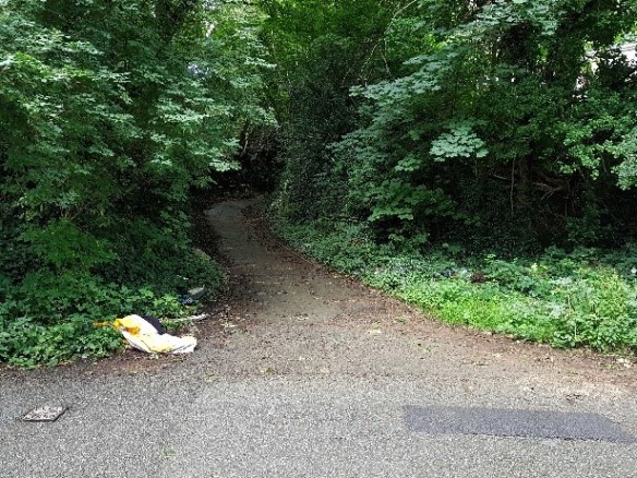 Image of Location 13 – Junction of Military Road with shared-use path